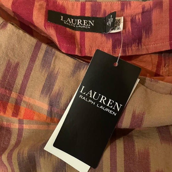 Lauren Ralph Lauren Cotton-Linen Wrap Skirt - Picture 5 of 6